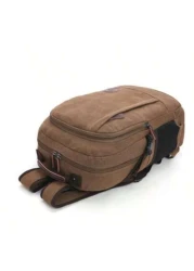 New Washed Canvas Backpack Casual Street Style Fashion Large Capacity Multi Function Daypack Backpack For Travel