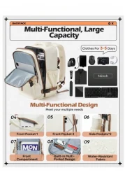 Large Capacity Vintage Style Nylon Travel Duffel Bag Airline Approved Carry On Spacious For Men With Multiple Compartments And Pockets Black Airline Compliant Carry On Bag Vintage Style Bag Secure Zip