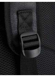 Multi Pocket Pu Soft Leather Backpack Men Purse Can Hold 15 6 Inch Computer Bag Lightweight School Bag Large Capacity Travel Bag Commuter Convenient Day Bag Multi Functional Book Bag For Students Juni