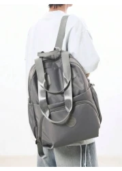 peach tree حقيبة ظهر سفر متعددة الوظائف مصنوعة من النايلون، حقيبة كتف كاجوال مزودة بفصل جاف وجاف، حقيبة كمبيوتر مح