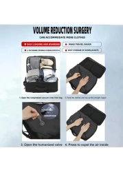 حقيبة ظهر للسفر بتفريغ هواء بسعة كبيرة، بتصميم بسيط وأنيق