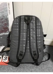 حقيبة ظهر سفر كبيرة السعة بتصميم بسيط للرجال، حقيبة يومية عادية لطلاب المدارس المتوسطة والثانوية والكليات، ح