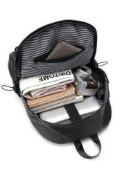 Black Waterproof Backpack Laptop Bag School Backpack For Men
