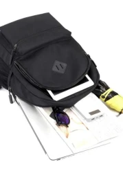 USB Convenient Charging Multi Pocket Backpack Men Purse Can Hold 15 6 Inch Computer Bag Lightweight School Bag Large Capacity Travel Bag Commuter Convenient Day Bag Multi Functional Book Bag For Stude