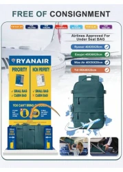 Large Capacity Carry On Backpack Waterproof Nylon Fabric Travel Backpack For Women Business Laptop Backpack Schoolbag For College Lightweight Short Distance Business Trip Duffel Bag With Shoe Compartm