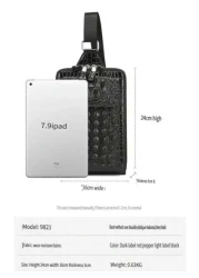 European American Fashion Crocodile Pattern Waist Bag New Men Crocodile Texture Personalized Crossbody Chest Bag Shoulder Bag