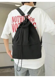 peach tree Large Capacity Men s Travel Backpack Drawstring Closure Outdoor Backpack Versatile Casual Commuter Lightweight Shoulder Bag Multifunctional Portable Fashion Leisure Gift Peach Tree Brand