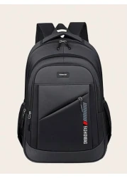 Classic Solid Color Versatile Shoulder Bag Casual Style Large Capacity Multi Pocket Backpack Adjustable Shoulder Strap Fashionable Commuter Bag Suitable For Travel Students And Daily Use