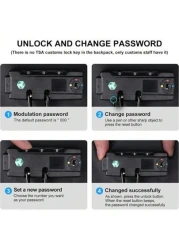 resilver Anti Theft Backpack Waterproof Black Business USB Charging EVA Hard Case Travel Laptop Backpack Fit For 16 Inch Notebook Christmas Fall University School Bag For School College Gifts Scream B