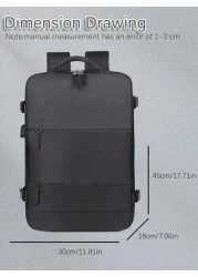 حقيبة ظهر للرجال للسفر والعمل، حقيبة يد كبيرة للحمل، مقاومة للماء، حقيبة نهارية كبيرة للنهاية الأسبوع، حقيبة