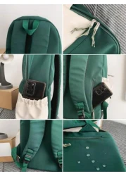 New Versatile Fashion Color Block Backpack Casual Large Capacity Men s Backpack With Letter Print 15 Laptop Bag 20L