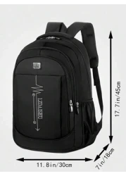 Schoolbag For Male Students Korean Version Of The Large Capacity Backpack For Middle And High School Campus Leisure Travel Backpack Oxford Cloth Christmas Gifts Scream Bag School Bag Backpack Winter B