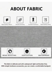 حقيبة ظهر رجالية محفظة مع تصميم شريط عاكس وجيوب متعددة، تحمل حقيبة كمبيوتر 15.6 بوصة، حقيبة مدرسية خفيفة الوزن،