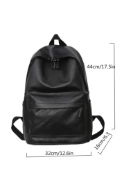 Men Minimalist Laptop Backpack Laptop Computer Bag Book Bag Rucksack School Student Graduate University Students For College Business Outdoor Travel Camping Sport Leather Bag Vintage Vacation Thanksgi