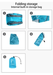 حقيبة ظهر قابلة للطي - 20 لتر للرياضة الخارجية - مقاومة للماء وراحة الطي، حقيبة تخزين محمولة فائقة الخفة