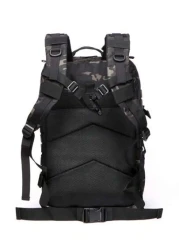 50L 1000D Nylon Water Proof Trekking Fishing Hunting Bag Backpack Outdoor Rucksacks Ruck Sack Travel Camping Weekend Large Capacity Carry On Utility Gift Bag Water Proof Camping Multi Functional Vacat