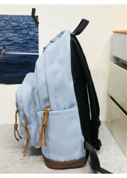 New Spring Versatile Backpack With Solid Color For Primary And Secondary School Students Large Capacity Travel Bag Minimalist Backpack For Going Out Men s Casual Backpack