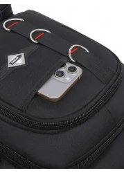 حقيبة ظهر رياضية أزياء كاموفلاج فخمة كبيرة الحجم، حقيبة ظهر خفيفة الوزن مطبوعة، حقيبة ظهر سحاب متعددة الجيوب