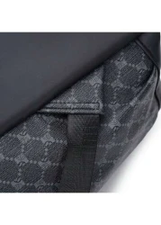 17 Inch Medium Laptop Backpack Geometric Pattern Buckle Design Pu Camping Bag Schoolbag College School Casual Backpack Laptop Backpack Commute Lightweight Flap Backpack S Leather Bag Student Travel Mu