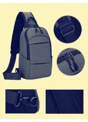 New Men s Breast Bag Large Capacity Personalized Long Distance Riding Bag For Work Commuting Fashion Shoulder Bag