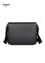 saroxi Casual Messenger Bag For Men Multi Functional Large Capacity Adjustable Strap Travel Hiking Applicable Solid Color Simple Fashion Essential For Young Men Students Fall Christmas Winter Gifts Go