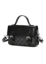 peach tree Minimalist Mini Box Shaped Crossbody Bag Peach Tree Design