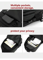 Leisure Sports Style Nylon Backpack Can Hold 15 6In Computer Bag Large Capacity School Bag Lightweight Multi Functional Travel Bag Convenient Storage Day Bag Fashion Business Trip Bag Suitable For Stu