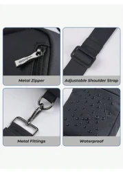 One Shoulder Sling Cross Body Bag Anti RFID Small Waist Pouch Lightweight Chest Phone Mini Bag Suitable For Travel And Leisure