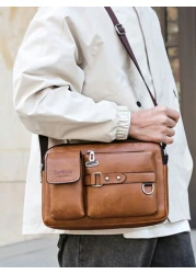 Men s Briefcase Horizontal Business Casual Small Backpack Vintage Travel Essentials Holiday Essentials Bag For Men Camping Sling Bag For Men Valentine s Day Stickers Bags Men Summer Back To School Val