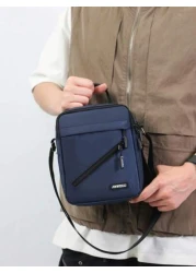 Fashion Large Capacity Men Shoulder Bag Travel Small Square Bag