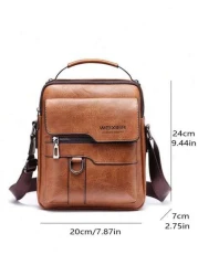 Men s Shoulder Bag Vintage Leather Hand Business Men s Casual Leather Bag Satchel Bag For Men Gift For Father Anniversary Laptop Bag