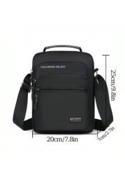 حقيبة كتف للرجال عديدة الجيوب مقاومة للماء من النايلون، هدية عيد الحب، هدية عيد الأب، حقيبة كروس بودي للعطلات