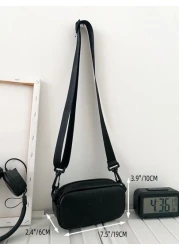 High School Students University Freshman Multifunctional Sling Bag Shoulder Bag Casual Bag Mini Men Letter Embossed Square Bag Handbag For Travel College Outdoors Sports PU Material Goyard Vacation Vi