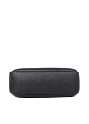 saroxi 1pc Men s PU Leather Square Shoulder Bag Casual Crossbody Bag With Side Pocket Summer Casual Messenger Bag Versatile Scratch Resistant For Commuting Simple Style Black Bag Gift For Boyfriend Hu