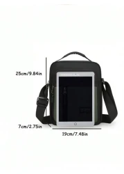 1pc Zipper Closure Men s Handbag New Style Fashionable Crossbody Bag Small Square Bag Can Be Carried On Shoulder Crossbody Hand Held Shoulder Strap Adjustment Buckle Practical Pull Head Waterproof And