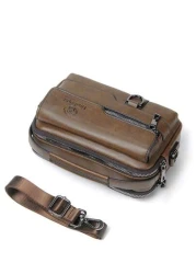 gorchis New Style Crossbody Bag Pu Leather Multi Pocket Shoulder Bag Multifunctional Handbag Sling Bag Square Bag For Holiday Travel Essentials Commute Business Casual Outdoor Ideal Simpler Classic Sa