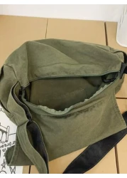 Stylishly Retro Y2K Hobo Crossbody Bag 4 Color Options Canvas Large Capacity Fashion Shoulder Bag Suitable For School Business Outdoor Party Gift Christmas Winter Christmas Gifts Men Bag Laptop Gifts