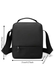 2025 Spring New Men s Shoulder Bag Zipper Closure Nylon Fabric Casual Unisex Design