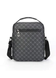 Men s Geometric Pattern Printing Square Crossbody Bag Stylish Single Shoulder Bag Small Messenger Bag For Father s Day Gift Geometric Pattern Printing Office Travelling