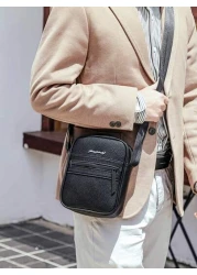 Men s Casual Square One Shoulder Bag Business Small Messenger Bag Suitable For Back To School Father s Day Gift Travel Valentine s Day Gift