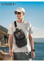 Men s Fashion Chest Bag Anti Theft Men s Crossbody Bag Waterproof And Lightweight Adjustable Shoulder Strap Backpack Small Chest Bag For Hiking Travel Outdoor Activities
