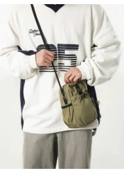 حقيبة مربعة صغيرة عصرية متعددة الاستخدامات للرجال 2025، حقيبة كروسبودي كاجوال بسيطة، حقيبة كتف مقاومة للماء لل