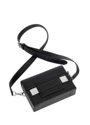 peach tree حقيبة صندوق رجالية، حقيبة كروس بودي، حقيبة كتف، حقيبة مربعة، محفظة جلد مقاوم للماء مع غطاء مقلوب، حقيبة