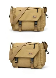 SLIN LXZQ Canvas Flap Messenger Bag Casual Black Shoulder Bag For Commute Men s Shoulder Bag Crossbody Bag Side Bag Student Supplies Men s Autumn Bag Cylinder Bag Vintage Style Christmas Gift Travel H