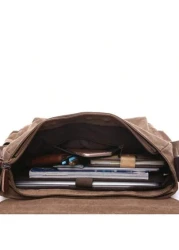 Vintage Casual Multi Functional Messenger Bag Fashion Crossbody Shoulder Bag For Men