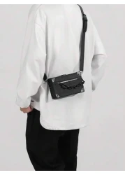 حقيبة كروسبودي حقيبة الكتف، لون المشمش/الأسود/البني، حقيبة أسلوب مرتفع، حقيبة صيفية مدرسية لأثناء العطلة، مق