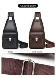 WEIXIER حقيبة كتف يونيسكس ، حقيبة خصر ، حقيبة رسول ، حقيبة متقاطعة للنساء ، حقيبة صدرية ، حقيبة يد - مصنوعة من مادة