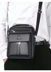 1 Pc Breathable And Durable Men s Shoulder Bag Men s Retro Large Capacity Crossbody Bag Men s Backpack Men s Briefcase Vintage Messenger Bag Casual Shoulder Satchel With Postman Style