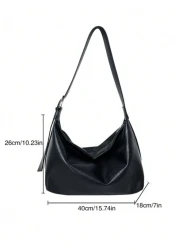 Minimalist Solid Color Retro Messenger Bag Casual Crossbody Tote Shoulder Bag Commuter Travel School College Gift Christmas Gifts Christmas Winter Fall Men Bag Sling Bag Cross Body Bag Gifts Thanksgiv