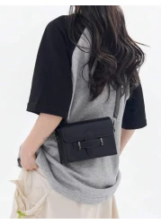 peach tree Men s PU Waterproof Satchel Briefcase Crossbody Shoulder Messenger Bag Business Storage Pouch Suitable For Commuting And Travel